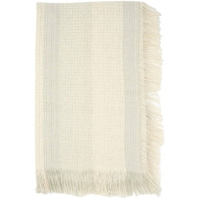 50"x60" Cotton Striped Throw Blanket Light Mint - Mina Victory