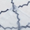 Kate Aurora Lux Home 2 Pack Shabby Trellis Semi Sheer Embroidered Clover Grommet Top Curtains - 4 of 4