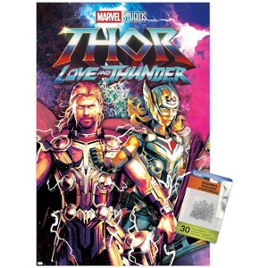 Trends International Marvel Thor: Love and Thunder - Duo Unframed Wall Poster Prints - 1 of 4