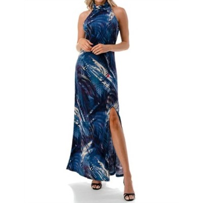 Women's Halter Maxi w/ Slit - ariella