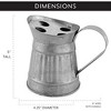 AuldHome Design Farmhouse Galvanized Toothbrush Holder; Pitcher-Shaped Rustic Bathroom Decor Accessory - 3 of 4