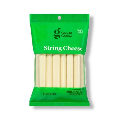 Light Low-moisture Part-skim Mozzarella String Cheese - 12oz/12ct - Good &  Gather™ : Target