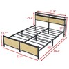 NicBex Full/Queen Size Bed Frame with Storage Headboard,Built-in USB Ports and LED Lights - image 3 of 4