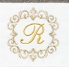 Linum Home Textiles 100% Turkish Cotton MONICA Gold Thread 2PC Embellished Hand Towel Set - 3 of 3