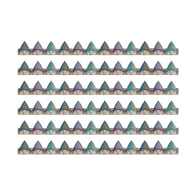 Eureka® Curiosity Garden Peeking Gnomes Extra Wide Deco Trim®, 37 Feet Per Pack, 6 Packs