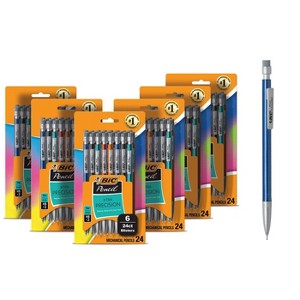 BIC Xtra-Precision Mechanical Pencils with Erasers, Fine Point (0.5mm), Six 24-Count Packs Mechanical Drafting Pencil Set, 144 Pencils - 1 of 4