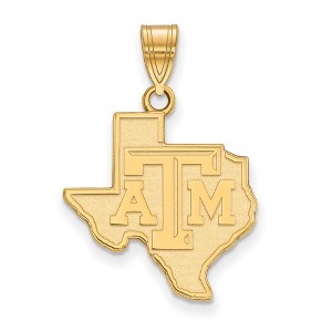 Black Bow Jewelry 10k Yellow Gold Texas A&M Aggies NCAA Large Pendant - 1 of 3