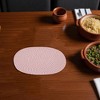 Unique Bargains Trivet Oval Rope Coaster Cotton Non-Woven Fabric 12.6"x8.66"x0.31" - 2 of 3