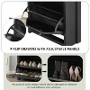 Whisen Modern Style Free Standing Shoe Storage Shoe Cabinet Set with Adjustable Panel and 4 Flip Drawers - 3 of 4