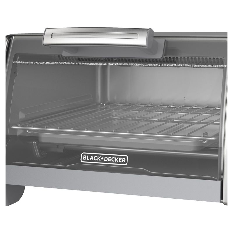 BLACK+DECKER 4 Slice Toaster Oven - Silver - TO1700SG, 4 of 8
