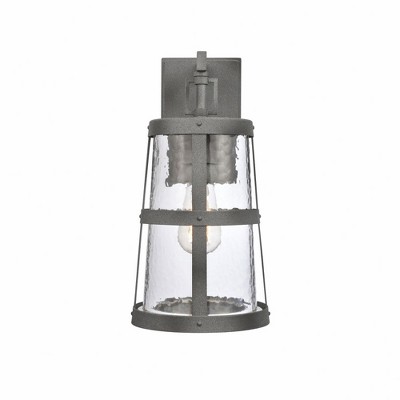 Elk Home Dakota 1 - Light Wall Light in  Distressed Zinc