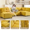 MOONMISS Modular 6- Seat  Sectional Sofa U Shaped Modular Couch with Reversible Chaise Modular Sofa Sectional Couch for Living Room - 4 of 4