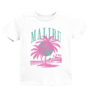 The Juniper Shop Retro Malibu Palm Tree Youth Short Sleeve Tee - XL - White - 1 of 4