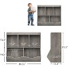 Kids Bookshelf & Toy Storage Organizer, 3-Tier Wooden Open Bookcase Book and Toy Storage Display Organize for Bedroom Playroom Nursery - 2 of 4
