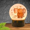 Stony Creek 6.0 Inch Stinkin' Cute Animal Pre-Lit Dome Vase Everyday Lighted Glass Accent , Baby Gift Child Room (1PC) - 2 of 3