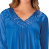 Collections Etc Long Sleeve Tricot Gown - 2 of 4