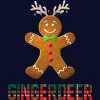 Junior's Design By Humans Gingerbread Reindeer Matching Family Group Christmas Pajama By Forever9 T-Shirt - 2 of 3
