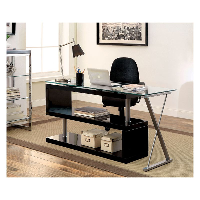 Nagini Swivel Computer Desk Glossy - HOMES: Inside + Out, 3 of 7