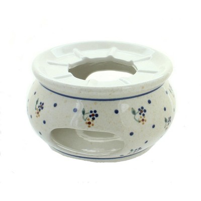 Blue Rose Polish Pottery Country Meadow Teapot Warmer