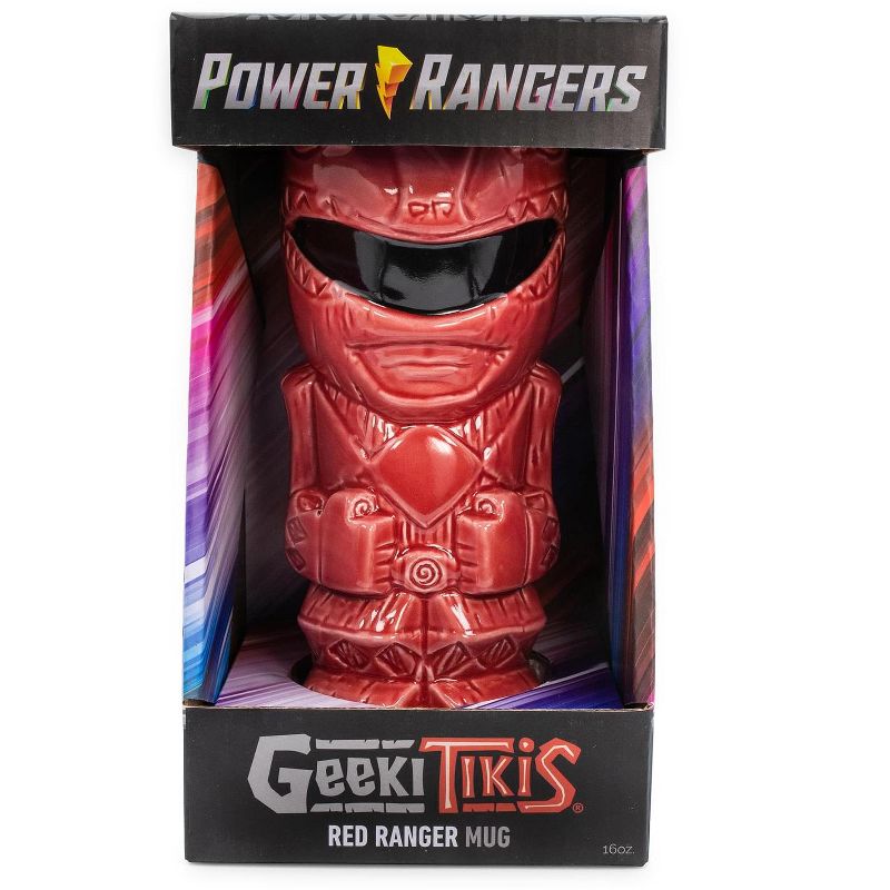 Beeline Creative Geeki Tikis Power Rangers Red Ranger Ceramic Mug | Holds 16 Ounces, 2 of 7