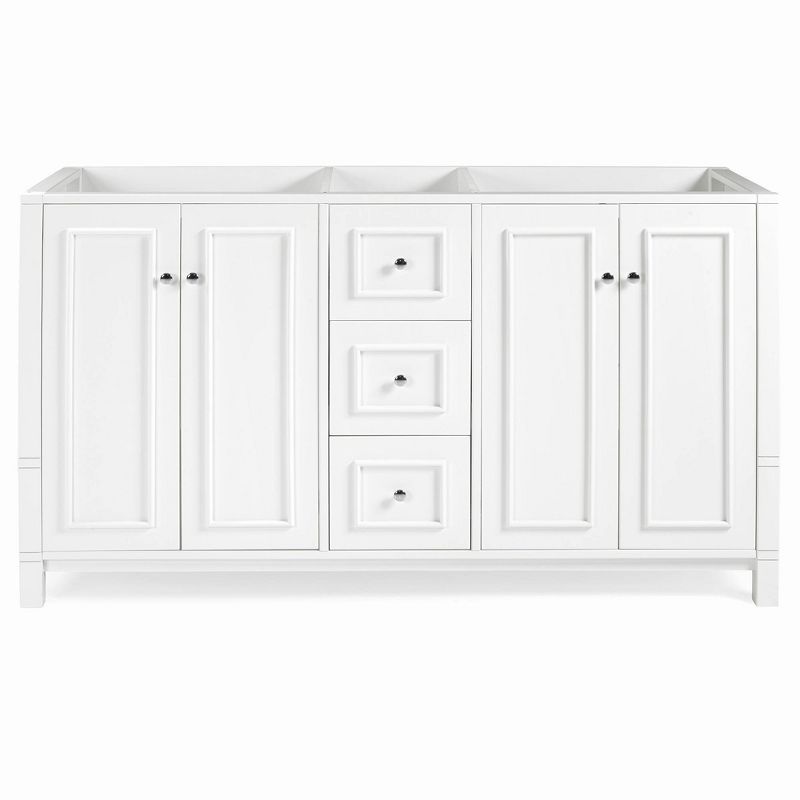 60&#34; Williamsburg Vanity Cabinet White - Alaterre Furniture, 1 of 17