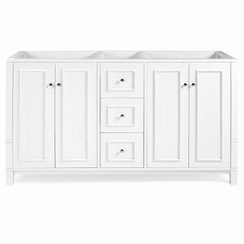 60" Williamsburg Vanity Cabinet White - Alaterre Furniture