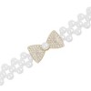 INSPIRE CHIC Women's Pearl Belt Crystal Rhinestone Retro Elastic Thin Waist Belt for Wedding Dress - 2 of 4