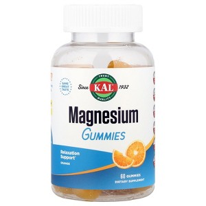 KAL Magnesium Gummies, Orange ,  60 Gummies - 1 of 2