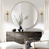 TEHOME Yolanta Circular Round Stainless Steel Framed Wall Mounted Bathroom Vanity Mirror - 3 of 4