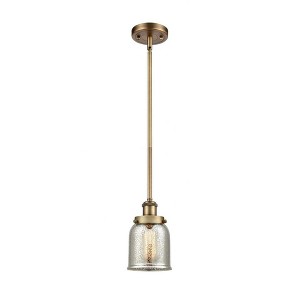 Bell - 1 Light Stem Hung Mini Pendant In Industrial Style-10 Inches Tall and 5 Inches Wide - 1 of 1