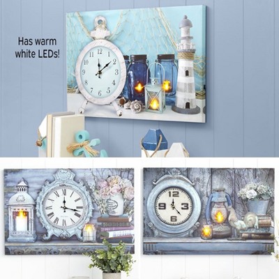 The Lakeside Collection Themed Lighted Wall Clocks - Rooster
