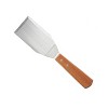 Winco Solid Turner with Offset, Wooden Handle, 5.13" x 2.88" Blade - Pack of 3 - 2 of 2