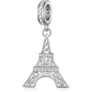 925 Sterling Silver Eiffel Tower Charm, Paris Travel Souvenir Jewelry Gift for Women - 1 of 4