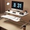 NicBex Modern Standing Writing Desk Converter, Height Adjustable Computer Desk, Standing Desk with Spacious Work Area for Living Room - 2 of 4