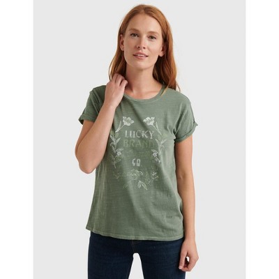 lucky brand green shirt