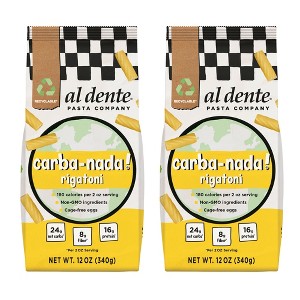AL DENTE Carba-Nada Rigatoni, Lower Carb, 16g High Protein, Cage-Free Eggs, Non-GMO, Artisanal, Homemade Taste & Texture, 12oz Bags (Pack of 2) - 1 of 4