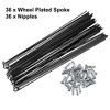 Unique Bargains Bicycle Steel Spokes 36 Pcs - 4 of 4