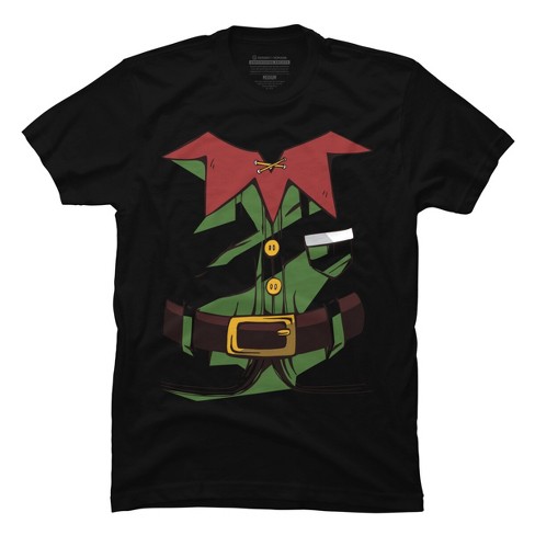 Mens christmas elf hot sale t shirt