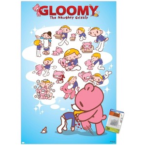 Trends International Gloomy Bear - Knee To The Face Unframed Wall Poster Prints - 1 of 4