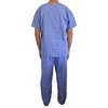 Tropi Unisex Scrub Sets Medical Scrubs Mens Scrubs (Ceil New, Small) - 3 of 3