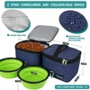 PetAmi Dog Travel Bag, Pet Supplies Organizer with Pockets, Food Container Collapsible Bowls, Gift Accessories Weekend Camping - 3 of 4