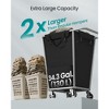 Laundry Basket with Wheels, Removable Bag, Steel Frame, 34.3 Gallons (130 L) - 3 of 4