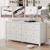 coucheta Round Handle Chest of Drawers Flat Panel Dresser Wooden Bedroom Storage - 4 of 4
