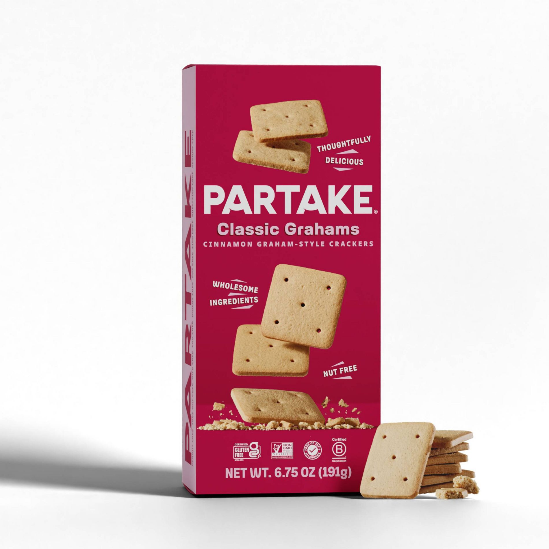Partake Classic Grahams - 6.75oz