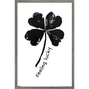 Trends International Reinders: Lucky - Feeling Lucky Framed Wall Poster Prints - 1 of 4