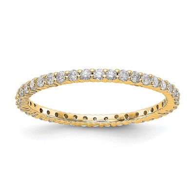 Black Bow Jewelry 1.5mm 14K Rose, Yellow or White Gold 1/2 Ctw Diamond Eternity Band