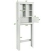 Tangkula Over the Toilet Storage Rack Bathroom Space Saver Cabinet with 4 Open Cubes - 3 of 4