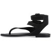 Journee Collection Womens Kyle Ankle Wrap Low Block Heel Sandals - 2 of 4