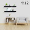 Dsvimoy Planter Stands and Holders Planter Stands Shelf with Invisible Brackets for Home Storage, Brown, 20"*5"*3" - 2 of 4