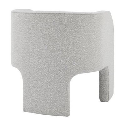 Barrel-Back Chic Velvet Accent Chair in Elegant Beige